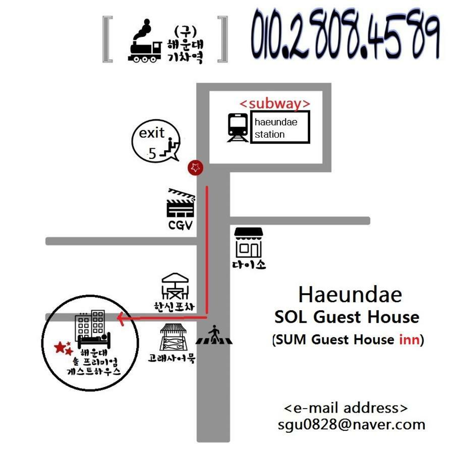 Sol Guest House_Haeundae Пусан Екстериор снимка